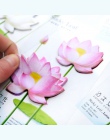 Romantyczny kwiaty lotosu Memo Pad N razy karteczki Escolar Papelaria szkoły dostaw zakładek „ hotele ”oraz „ wynajem samochodów