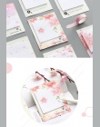 Świeże Cherry Sakura naturalne Memo Pad karteczki samoprzylepne zakupy lista kontrolna Escolar Papelaria School Supply etykiety