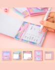 Kawaii biurowe komputer styl notatnik dziewczyny różowy karteczki samoprzylepne przenośny słowo notatnik śliczne Memo Pad