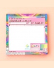 Kawaii biurowe komputer styl notatnik dziewczyny różowy karteczki samoprzylepne przenośny słowo notatnik śliczne Memo Pad