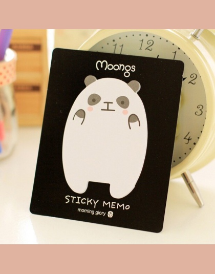 Kawaii biurowe śliczne Panda Memo Pad Lamb naklejki notatki papieru naklejki dla dzieci prezent Escolar szkoły pisania dostaw Ca