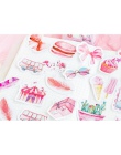 DIY Mohamm pudełko śliczne naklejki Scrapbooking etykiety japoński koreański pamiętnik papieru podróży Lifelog dziewczyna różowy