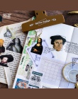 45 sztuk/partia sławnych ludzi Mini naklejki dekoracje DIY Scrapbooking naklejki biurowe Kawaii pamiętnik etykiety naklejki