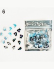 100 sztuk/paczka Mini przezroczysty 3D pcv kryształowe cukierki naklejki kreatywny zwierząt delfin owoce kot dekoracyjna naklejk