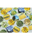45 sztuk/paczka Kawaii śliczne Van Gogh obraz olejny wzór Decoracion Journal naklejki Scrapbooking papiernicze artykuły Student 