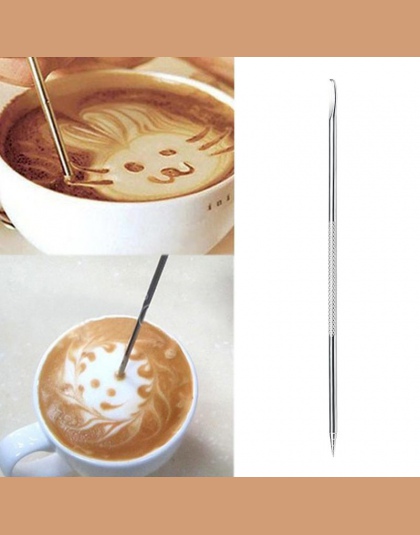 Przydatna stal nierdzewna Barista Cappuccino Latte ekspres do kawy Espresso dekorowanie Pen sztuki gospodarstwa domowego kuchnia