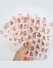 6 arkuszy DIY Kawaii naklejki kwiaty PVC jednorożec kot kreskówka naklejki papieru Scrapbooking do dekoracji Album fotograficzny
