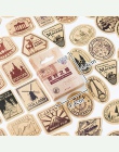 45 sztuk/pudło biurowe naklejki w stylu Vintage pieczęć pieczęć etykiety podróży naklejki dekoracje Scrapbooking Diary albumy Bu