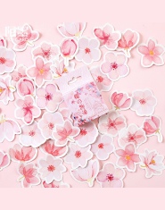 45 sztuk/paczka wiśnia Sakura słowa Bullet Journal naklejki dekoracyjne naklejki samoprzylepne DIY dekoracje pamiętnik papeterii
