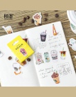 46 sztuk/pudło Kawaii śliczne do picia kawy papieru dekoracje biurowe naklejki DIY Diary Planner naklejki na etykiety materiały 
