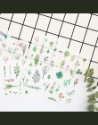 6 arkuszy/zestaw lato liście rośliny kreatywne dekoracje Scrapbooking naklejki przezroczyste naklejki pcv planista papiernicze