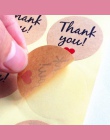 100 sztuk/partia w stylu Vintage "dziękuję" serce okrągły papier pakowy naklejka uszczelniająca na ręcznie robione produkty do p