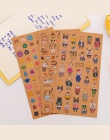 1 sztuk japoński papier pakowy Cute Cat naklejki pamiętnik dekoracji PVC przezroczyste Scrapbooking papiernicze naklejki dostaw