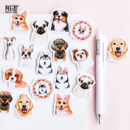 45 sztuk/partia Cute Dog zwierząt naklejki dekoracje DIY Scrapbooking naklejki biurowe Kawaii Diary etykiety naklejki