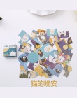 40 sztuk/pudło Mini Cartoon dekoracja z naklejek papierowych naklejka album DIY Scrapbooking naklejka uszczelniająca Kawaii biur