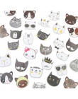 45 sztuk/partia Cute Cat szef Mini dekoracja z naklejek papierowych album DIY pamiętnik etykiety Scrapbooking naklejki Kawaii bi