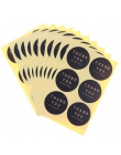 Etykiety dziękuję okrągły plac czarny kolor papieru Kraft pasta uszczelniająca pieczenia herbatniki torba dekoracyjne naklejka u