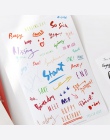 8 arkuszy Kawaii naklejki Diary naklejki naklejki Planner/Sticky Notes/Papeleria/artykuły piśmiennicze darmowa wysyłka