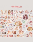 100 sztuk/partia Cute cartoon jednorożec dziewczyna dekoracja z naklejek papierowych album DIY pamiętnik etykiety scrapbooking n