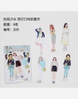 6-49 sztuk/worek Cute cartoon Retro moda dziewczyna student mini dekoracja z naklejek papierowych DIY album pamiętnik scrapbooki