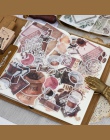 64 sztuk/pac kawy mówić papieru naklejki dekoracyjne naklejki DIY Scrapbooking idealny do planowanie pamiętnik Album naklejki Es