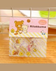 80 sztuk/partia Mini Cartoon Rilakkuma naklejki Scrapbooking Diy śliczne piękny przezroczysty PVC niedźwiedź naklejki na pamiętn