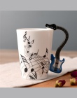 Hurtownie gitara kubek ceramiczny osobowość muzyka uwaga mleka sok z cytryny kubek kawy i herbaty puchar szklanka biuro w domu w