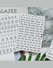 8 sztuk kreatywny czarny podstawowe kalendarz tydzień plan data numer retro proste co miesiąc dekoracyjne naklejki DIY Scrapbook