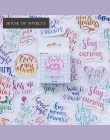 Kolorowy nastrój dekoracyjne naklejki papieru Scrapbooking DIY pamiętnik Album Stick Label