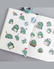 40 sztuk kreatywny mały smok zielony dekoracja z naklejek papierowych DIY album pamiętnik Scrapbooking etykieta naklejki śliczne