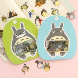R12 60 sztuk/paczka Kawaii mój sąsiad Totoro DIY jasne naklejki naklejki na słowa i cytaty dekoracyjne Album Album Scrapbooking 