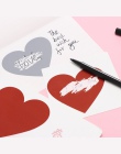 20 sztuk/paczka DIY serce zarysowania powłoki naklejki uwaga list miłosny karty zdrapki, dekoracji etykiety wielofunkcyjne niesp