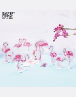 Różowe flamingi zestaw naklejek dekoracyjne naklejki papieru Scrapbooking DIY pamiętnik Album Stick label