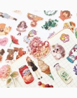 100 sztuk/paczka śliczne tektura naklejka kot dekoracje naklejka album DIY Scrapbooking Seal bullet journal Kawaii biurowe