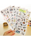 6 sztuk/partia śliczne kot pcv papieru naklejki diy dekoracyjna naklejka scrapbooking pamiętnik kawaii biurowe