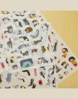 6 sztuk/partia śliczne kot pcv papieru naklejki diy dekoracyjna naklejka scrapbooking pamiętnik kawaii biurowe