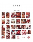 60 sztuk/partia japoński papier dekoracyjny naklejki kwiat kwiatowy notes w stylu Vintage papieru Scrapbooking naklejki na etyki