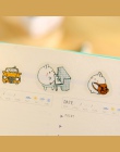 6 sztuk/paczka nowa Korea kreatywny Cartoon ziemniaków królik Ii serii Molang naklejki pcv zestaw etykiety Kawaii