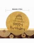 100 sztuk/partia Kawaii uczniów DIY z okazji urodzin papier pakowy naklejka uszczelniająca koło dla domowych produktów piekarnia