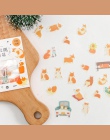 40 sztuk/paczka Kawaii Corgi kot królik chomika notes zwierząt naklejki Scrapbooking papier śliczne biurowe Scrapbook dostaw