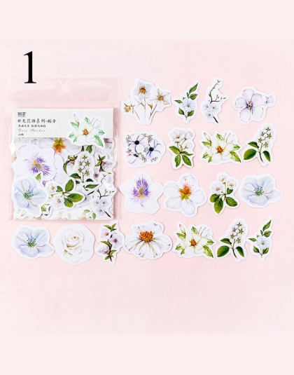 45 sztuk/worek Kawaii Bullet Journal śliczne pamiętnik kwiat naklejki Scrapbooking japoński papiernicze artykuły dekoracje biuro