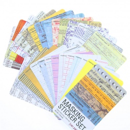 27 sztuk/zestaw Washi taśma maskująca Craft zestaw naklejek dekoracyjne naklejki papieru Scrapbooking DIY pamiętnik Album Stick 