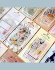 60 sztuk/worek w stylu Vintage motyl z roślinami i zwierzętami washi dekoracja z naklejek papierowych naklejki DIY album diary s