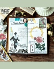 60 sztuk/partia rocznika roślin kwiat washi dekoracja z naklejek papierowych naklejki DIY album pamiętnik scrapbooking naklejki 