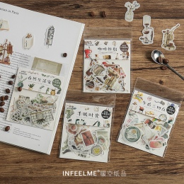 40 sztuk/worek New vintage natural życie mini washi dekoracja z naklejek papierowych naklejki DIY pamiętnik scrapbooking naklejk