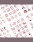 6 sztuk/paczka śliczne dziewczyny i kot dekoracja z naklejek papierowych pamiętnik etykiety Scrapbooking naklejki Kawaii koreańs