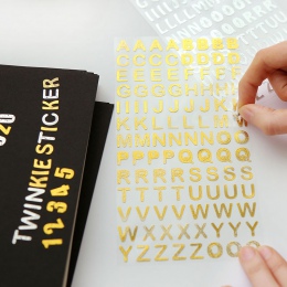 Pamiętnik Diy etykieta kalendarz alfabet liczba dekoracyjny charakter śliczne naklejki Scrapbooking płatki artykuły papiernicze 