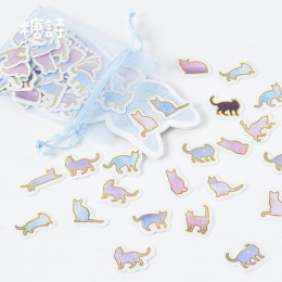 100 sztuk/partia Cute animal cat mini naklejki papierowe naklejki DIY dekoracyjna naklejka na pamiętnik na planner album scrapbo