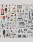 6 sztuka/opakowanie New Paris krajobraz przezroczysta naklejka Student pamiętnik etykiety Cartoon Diy dekoracji księga gości dek