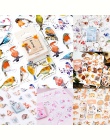 46 sztuk/pudło Robin ptaki naklejki śliczne kolorowe klej dekoracyjny papier naklejki dziewczyny dekoracje Scrapbooking materiał